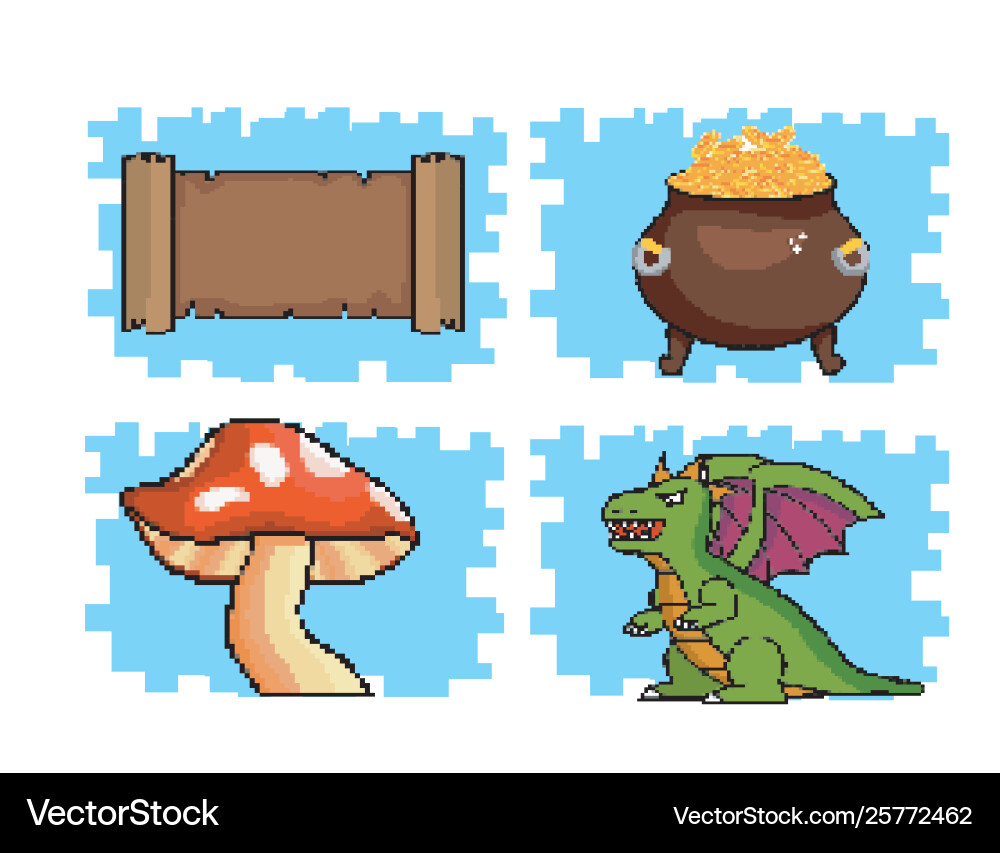 Set parchment message with coins inside Vector Image