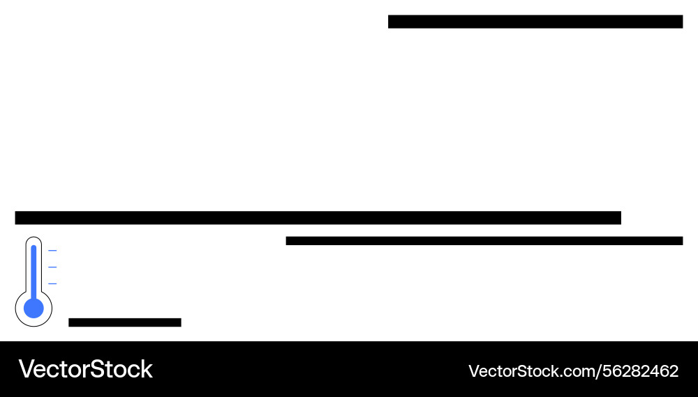 Simple thermometer gauge with horizontal bar lines Simple thermometer gauge with horizontal bar lines vector image