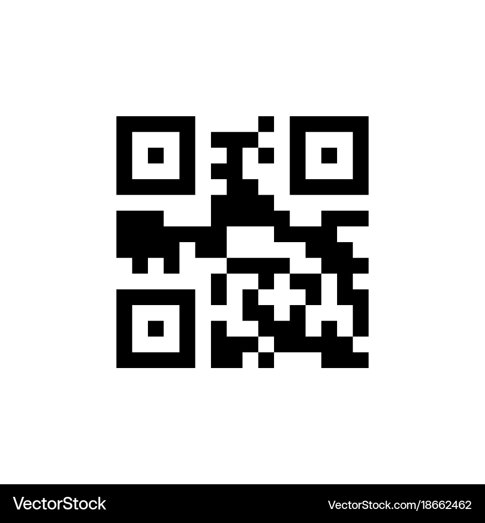 Template of qr code for smartphone scanning Vector Image