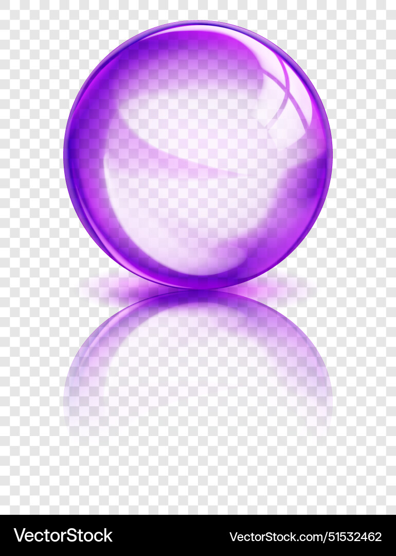 Translucent sphere with reflection Translucent sphere with reflection vector image