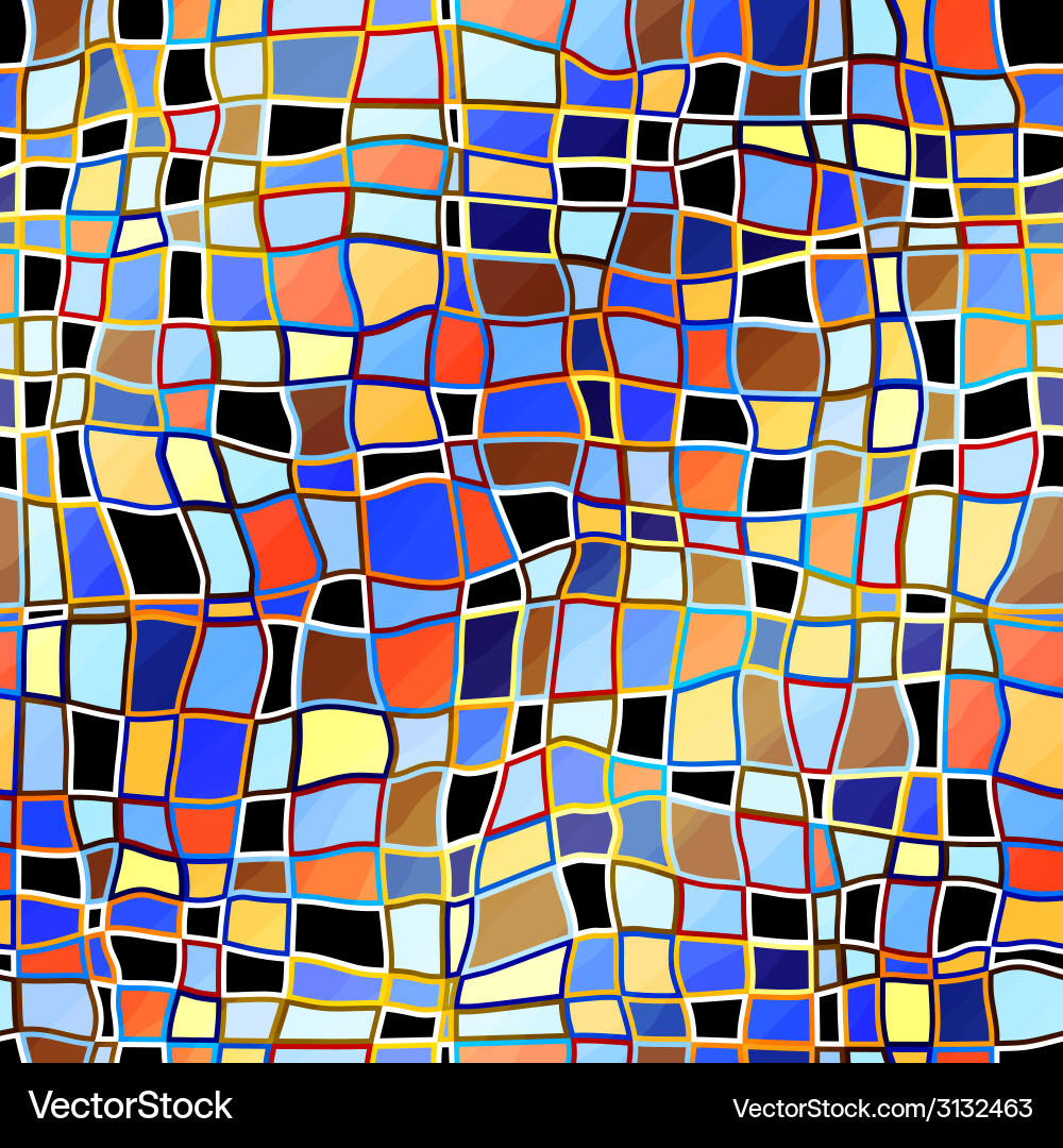 Abstract Mosaic Pattern Vector Image
