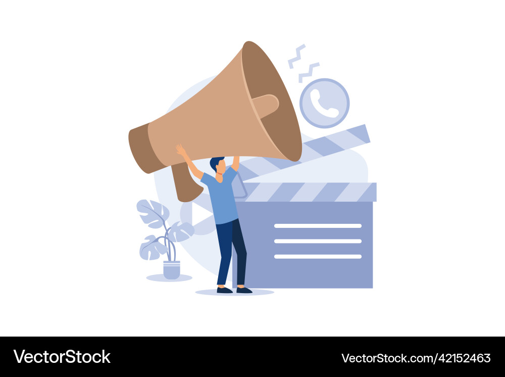 Casting call abstract concept open Vector Image
