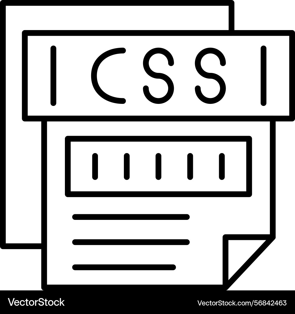 Css icon Vector Image