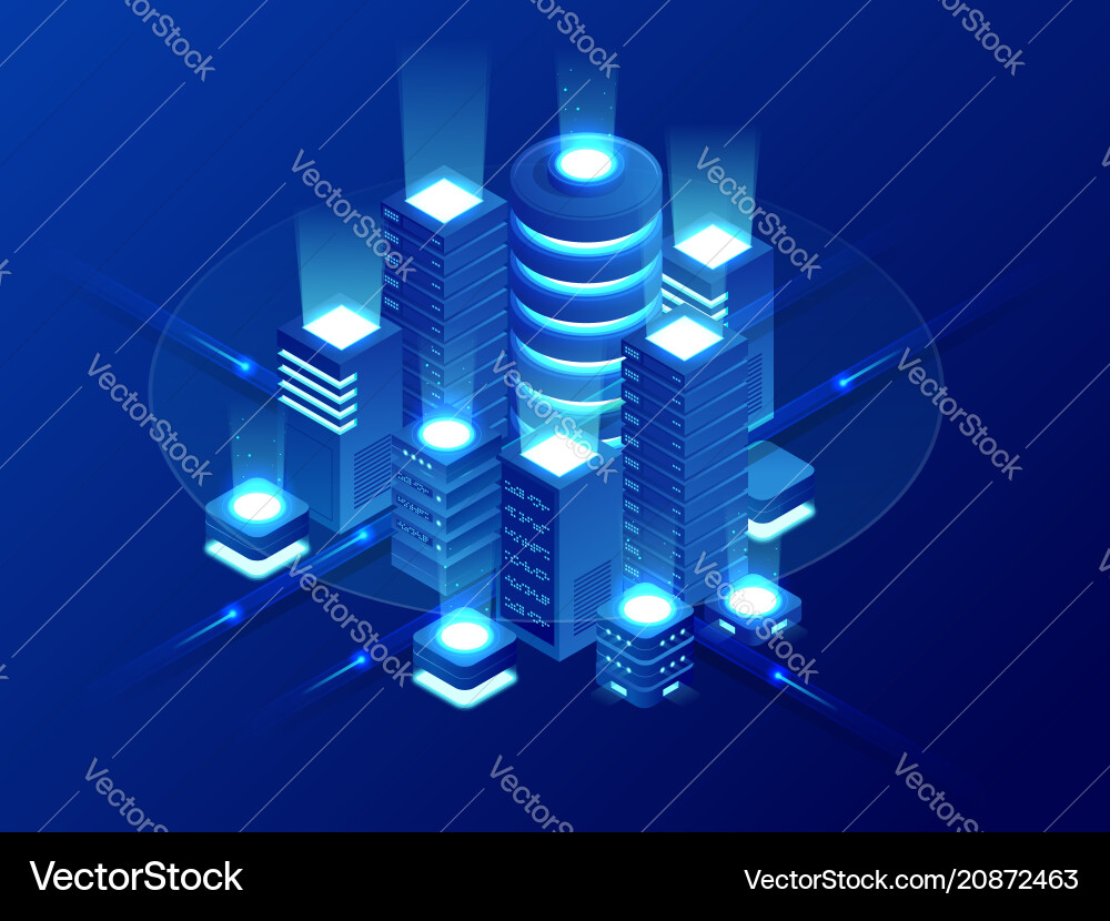 Data Backup & Recovery – Cloud Hosting vector image