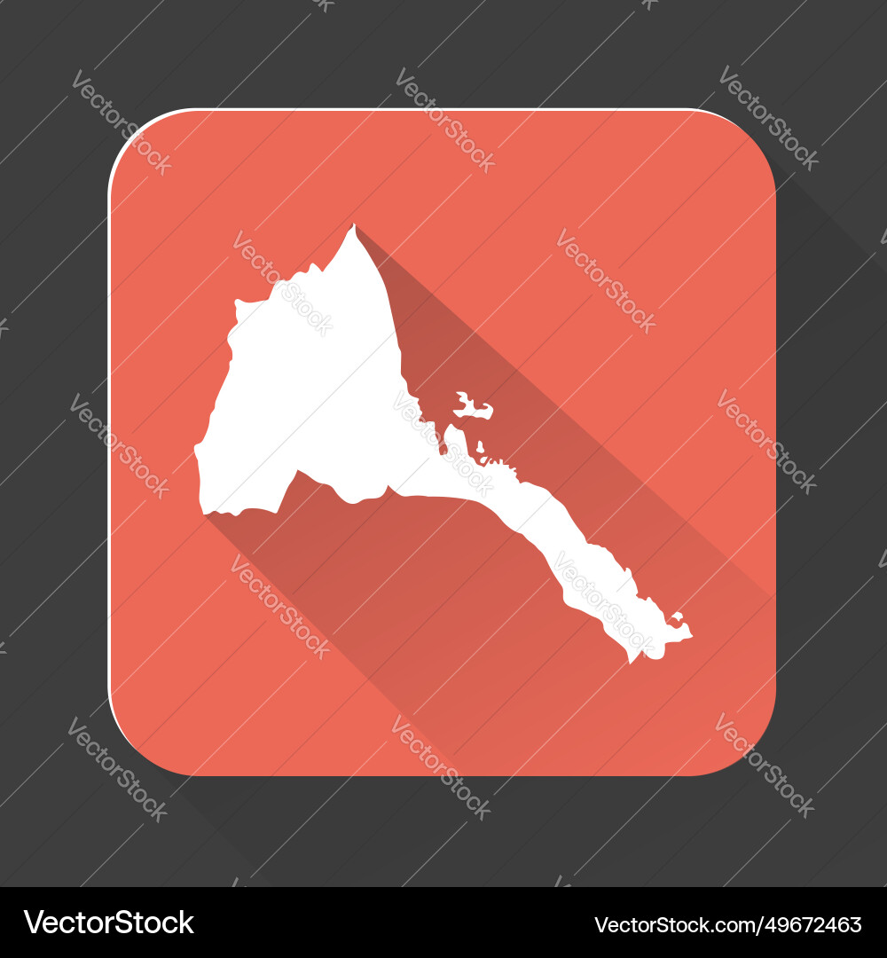 Highly detailed eritrea map with borders isolated Highly detailed eritrea map with borders isolated vector image