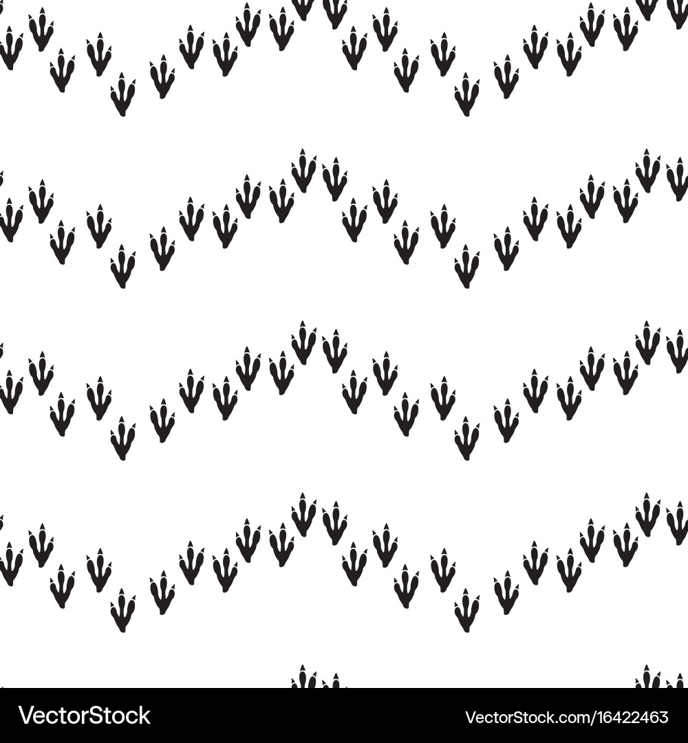 Minimal seamless pattern with dinosaur foots Vector Image