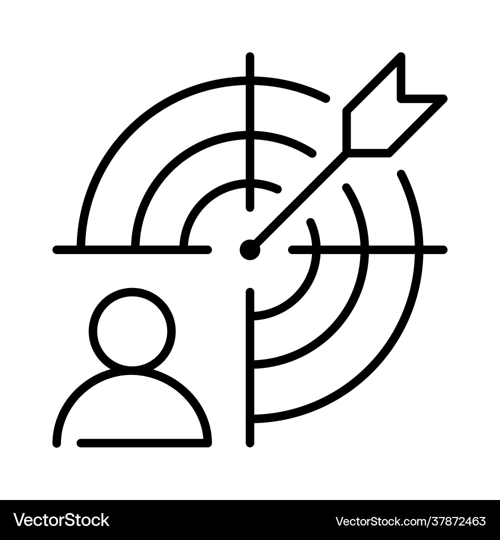 Monochrome staff selection icon Monochrome staff selection icon vector image