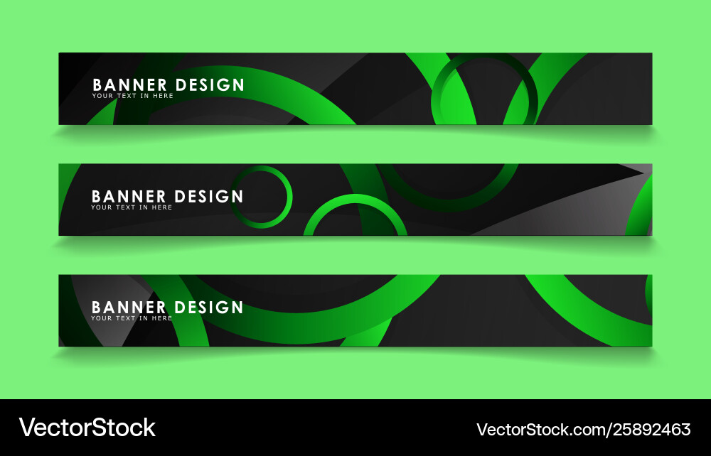 Set rectangular banners with background dark Set rectangular banners with background dark vector image