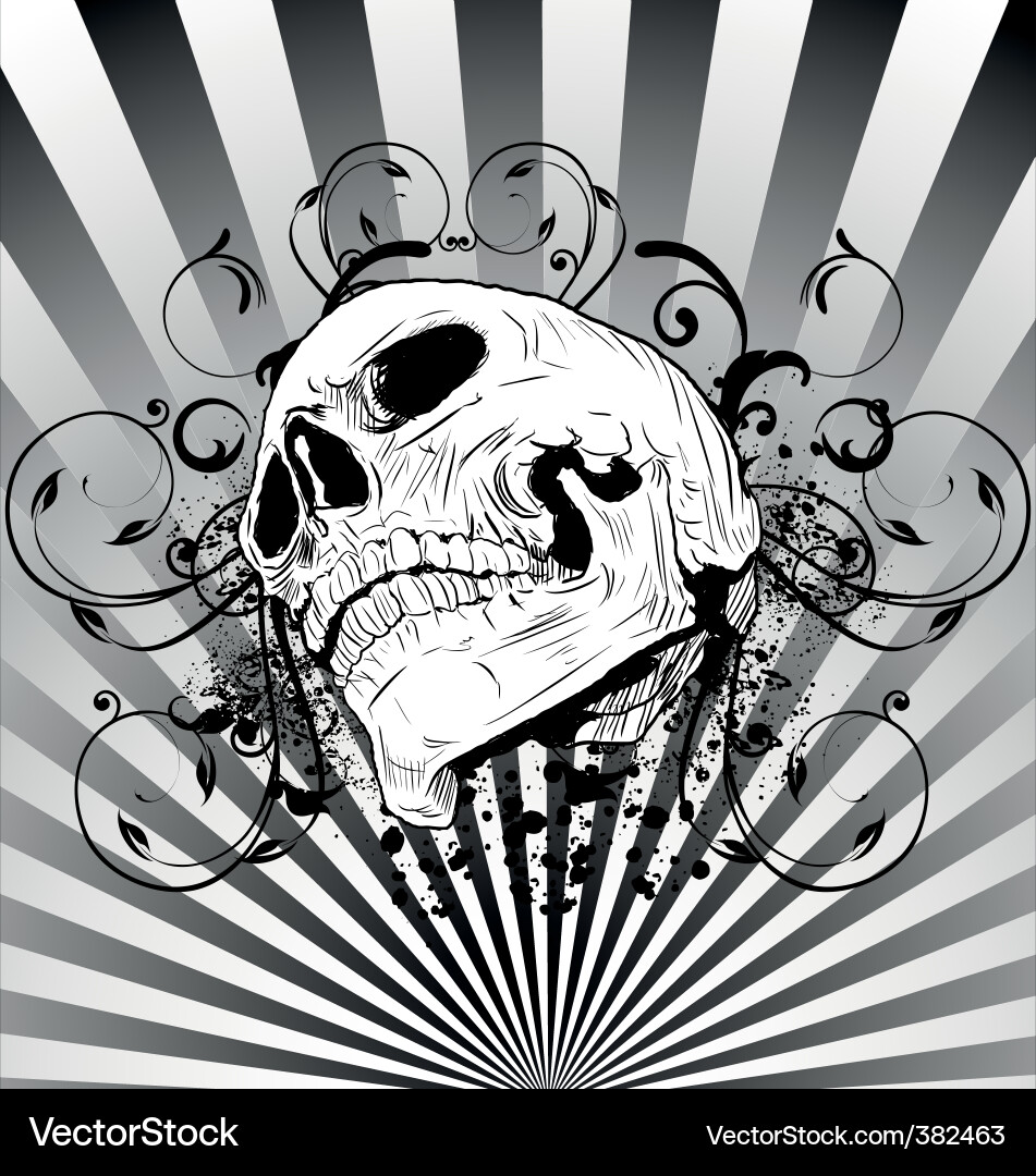 Skull Tattoo Art vector image