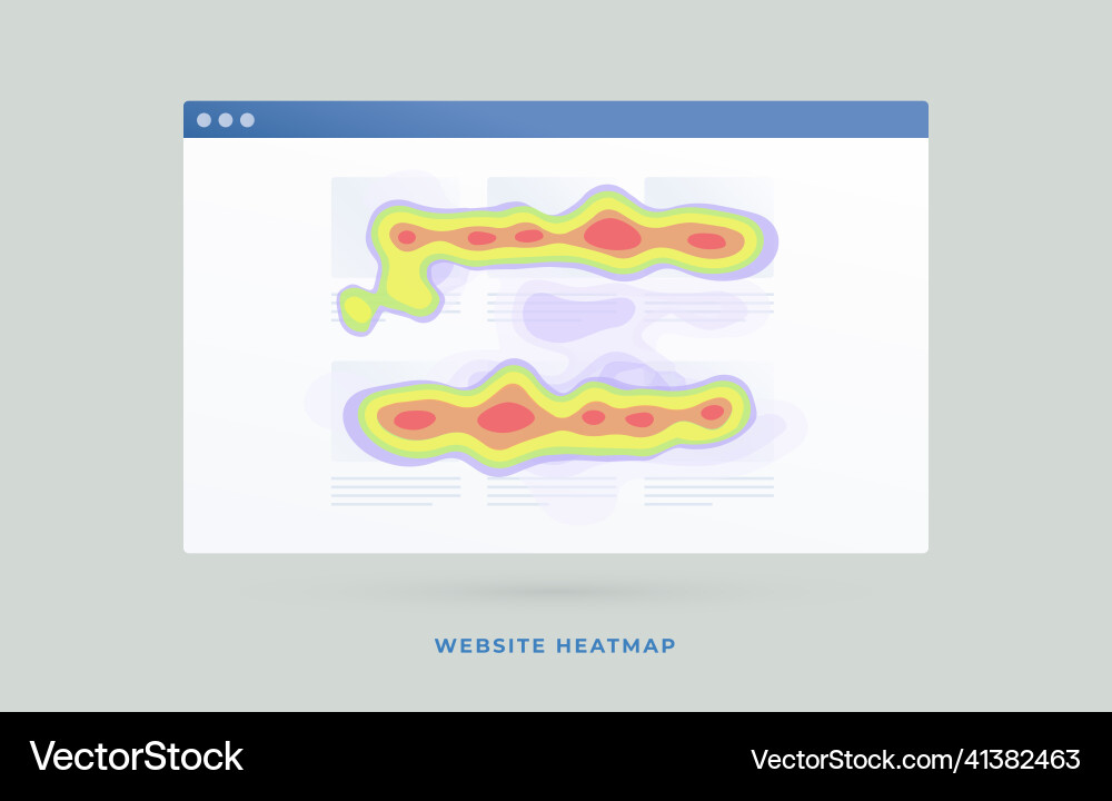Website Heatmap Tool - Data Analysis vector image