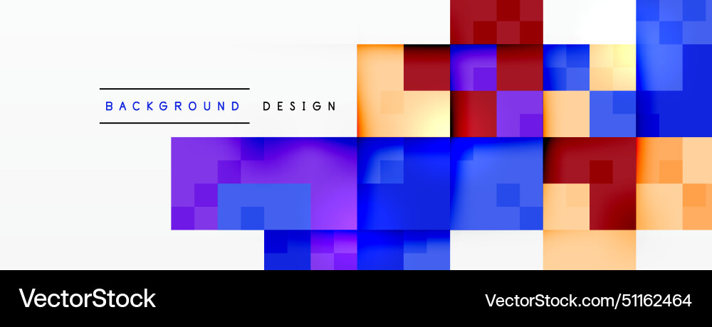 A colorful background with squares of different A colorful background with squares of different vector image