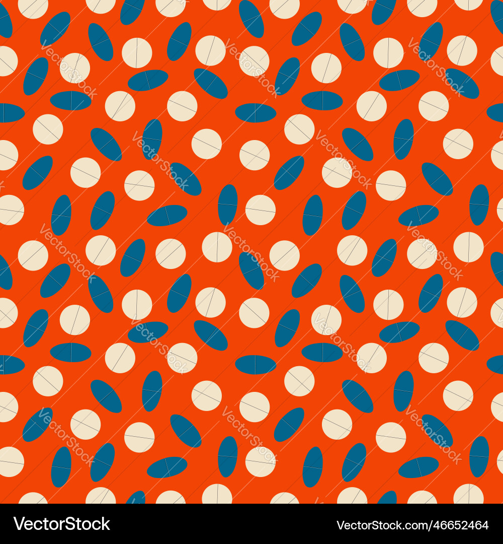 A set of seamless patterns tablets pills Vector Image
