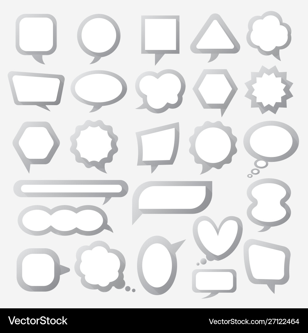 Balloon message collection set for anything design Balloon message collection set for anything design vector image