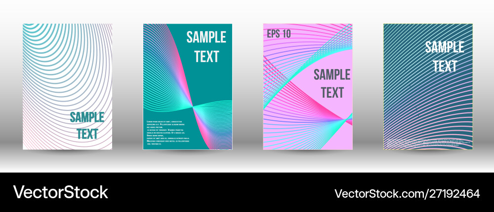 Creative backgrounds with abstract gradient linear vector image
