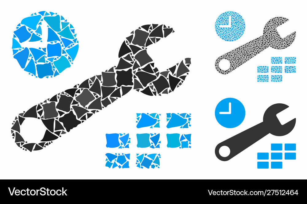 Date and time configuration composition icon Vector Image