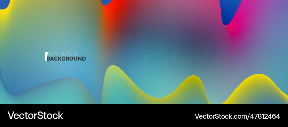 Dynamic liquid waves abstract background Vector Image