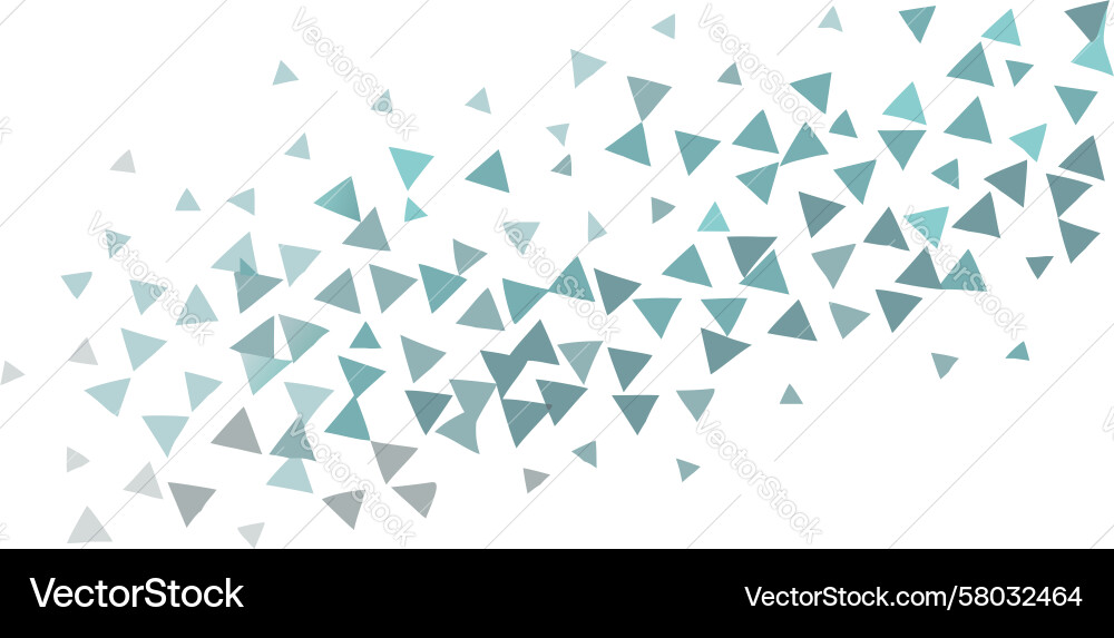 Dynamic Scattered Triangles - Geometric Pattern Vector Image