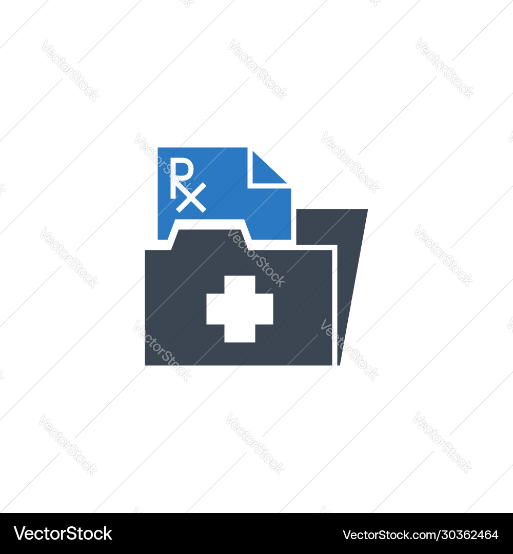 Prescription related glyph icon Prescription related glyph icon vector image