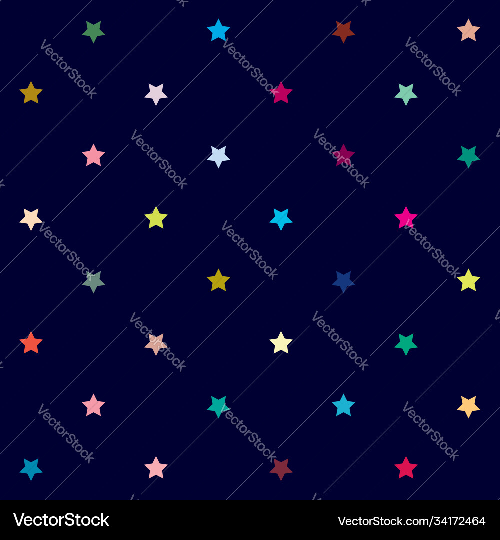 Repeatable star background pattern seamless Vector Image