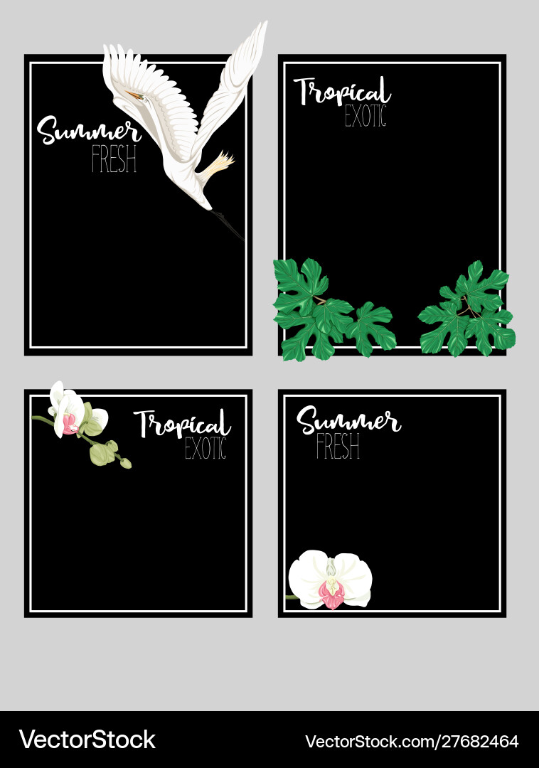 Set text boxes for bullet journal or notes Vector Image
