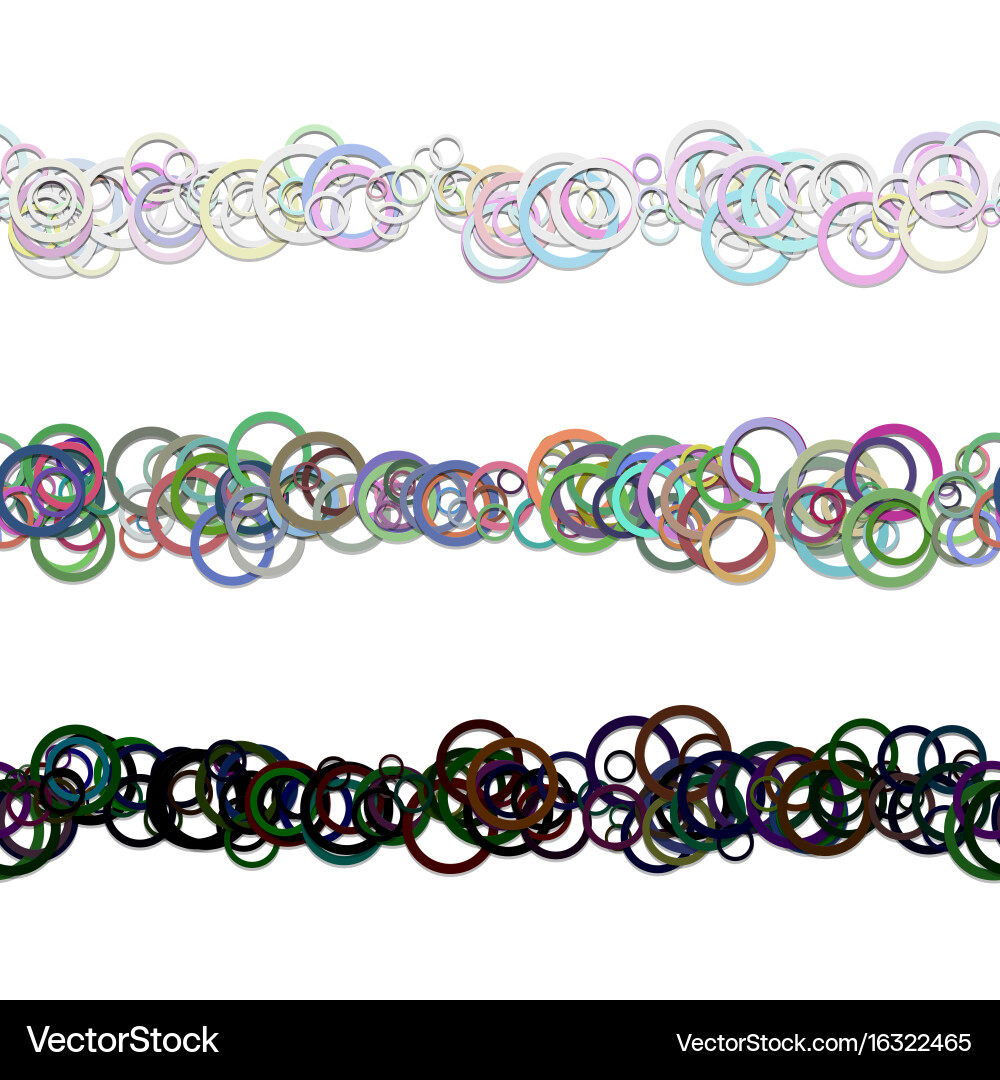 Abstract circle pattern text divider line design vector image
