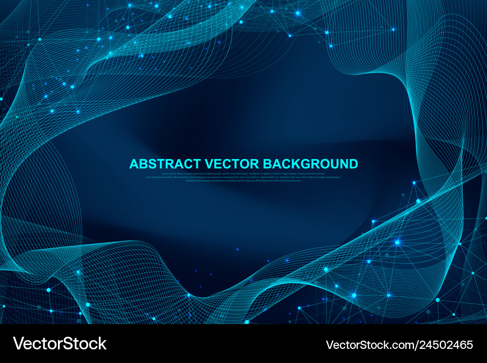 Abstract Neural Network Background vector image