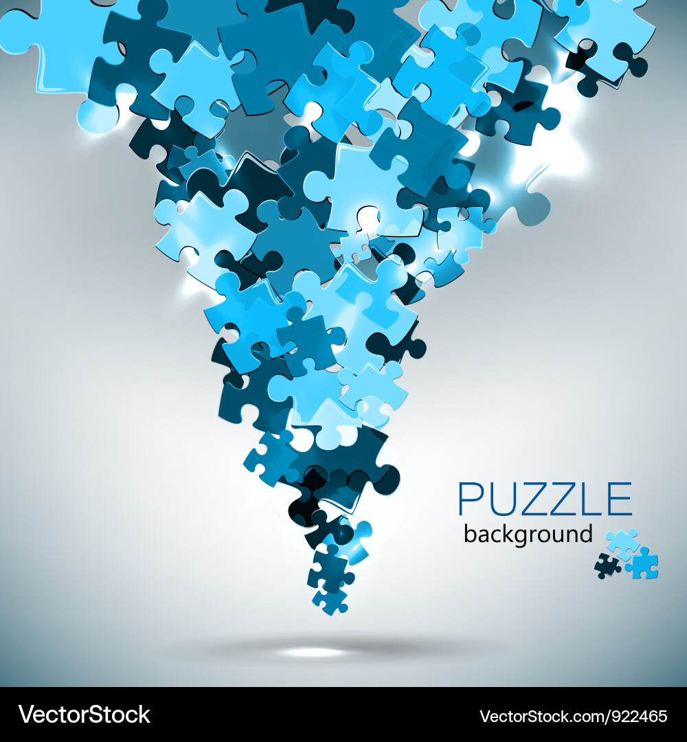 Abstract Puzzle Background vector image