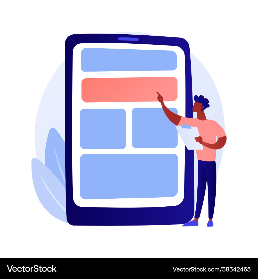App testing and optimization concept metaphor App testing and optimization concept metaphor vector image