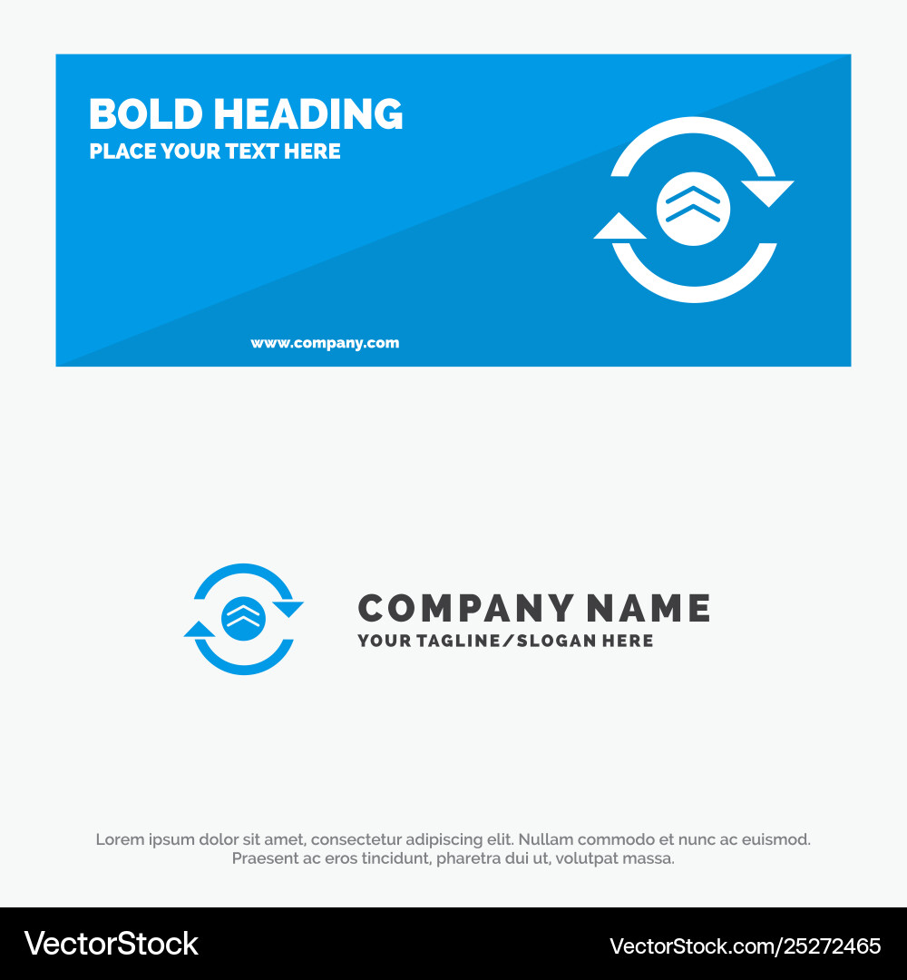 Arrow refresh reload computing solid icon website Arrow refresh reload computing solid icon website vector image