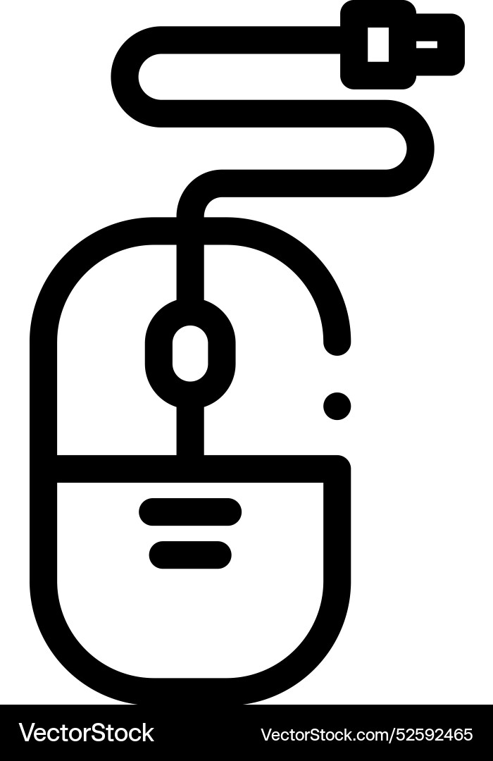 Computer icon thin linear style design isolated Computer icon thin linear style design isolated vector image