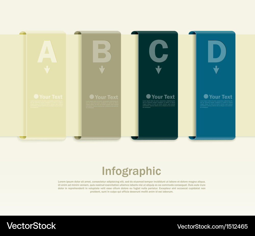 Design template with letters vector image