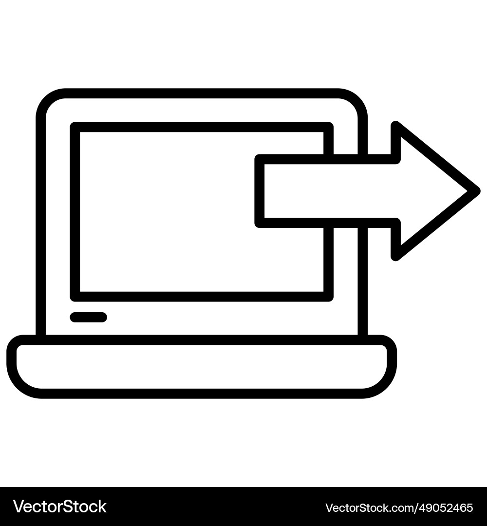 Export data sending icon Vector Image