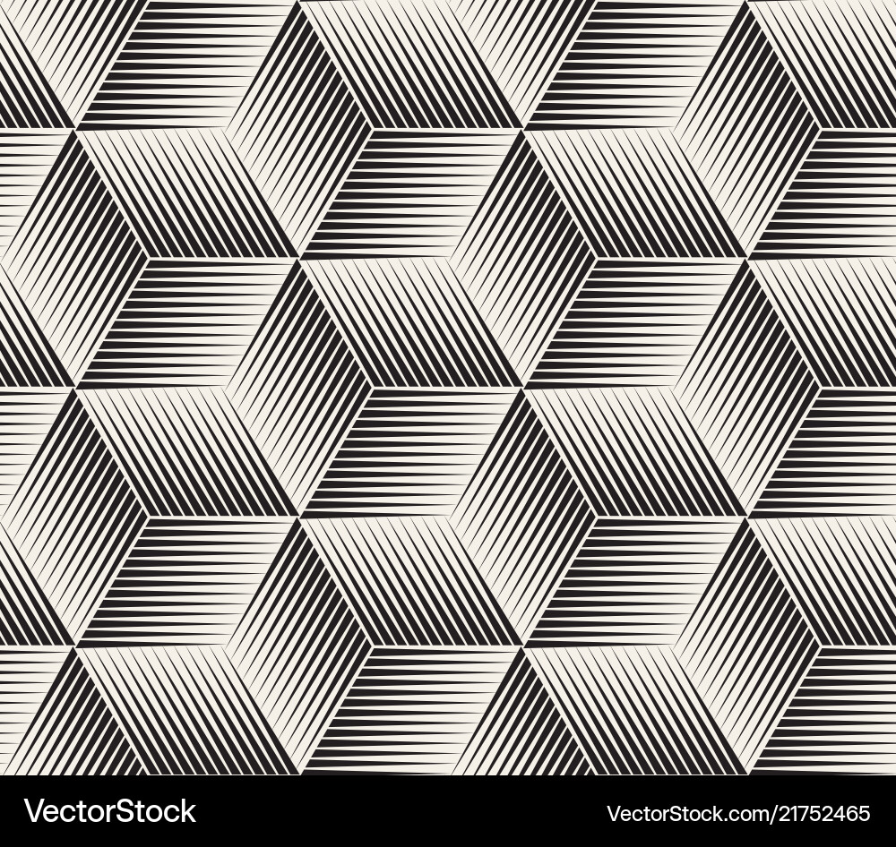 Geometric Striped Pattern Vector Image