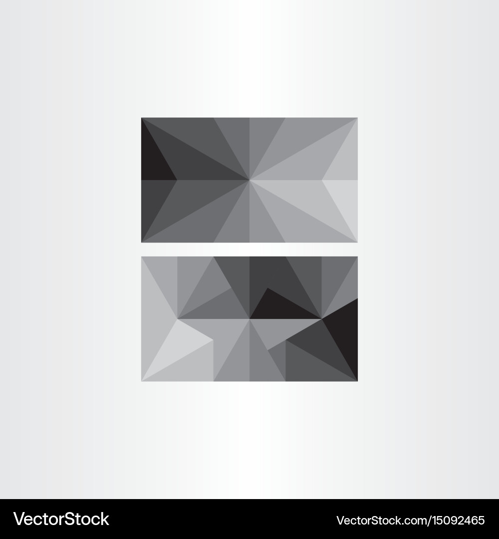 Grayscale abstract geometric triangle background Vector Image