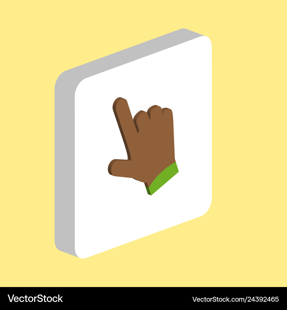 Hand cursor computer symbol vector image