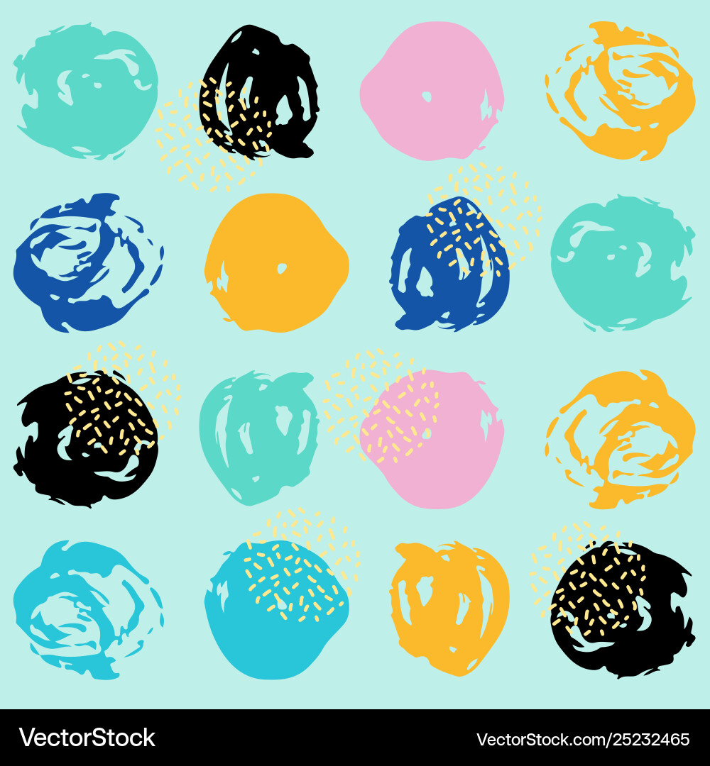 Memphis background with abstract shapes vector image