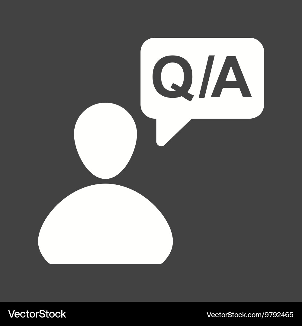 Questions answers Vector Image