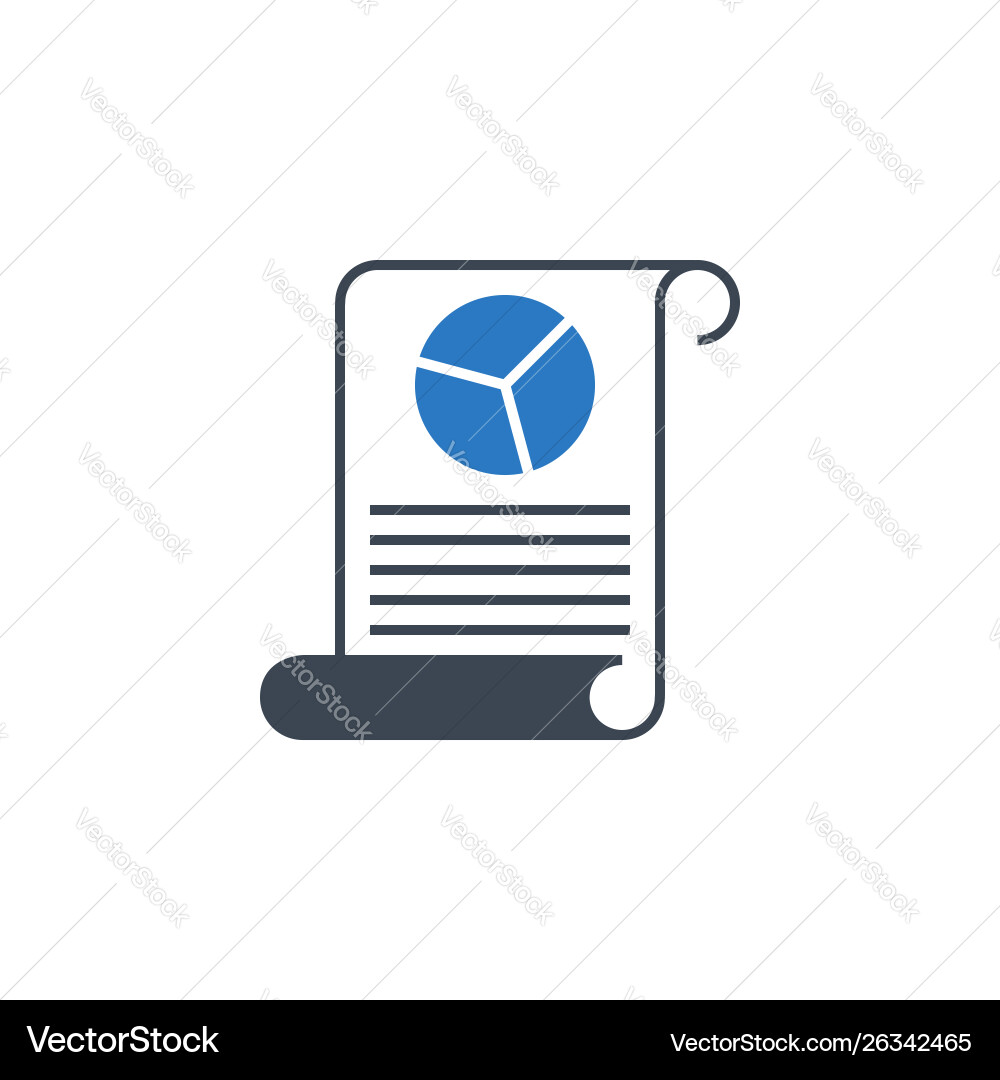 Report Icon - Data Analysis Vector Image