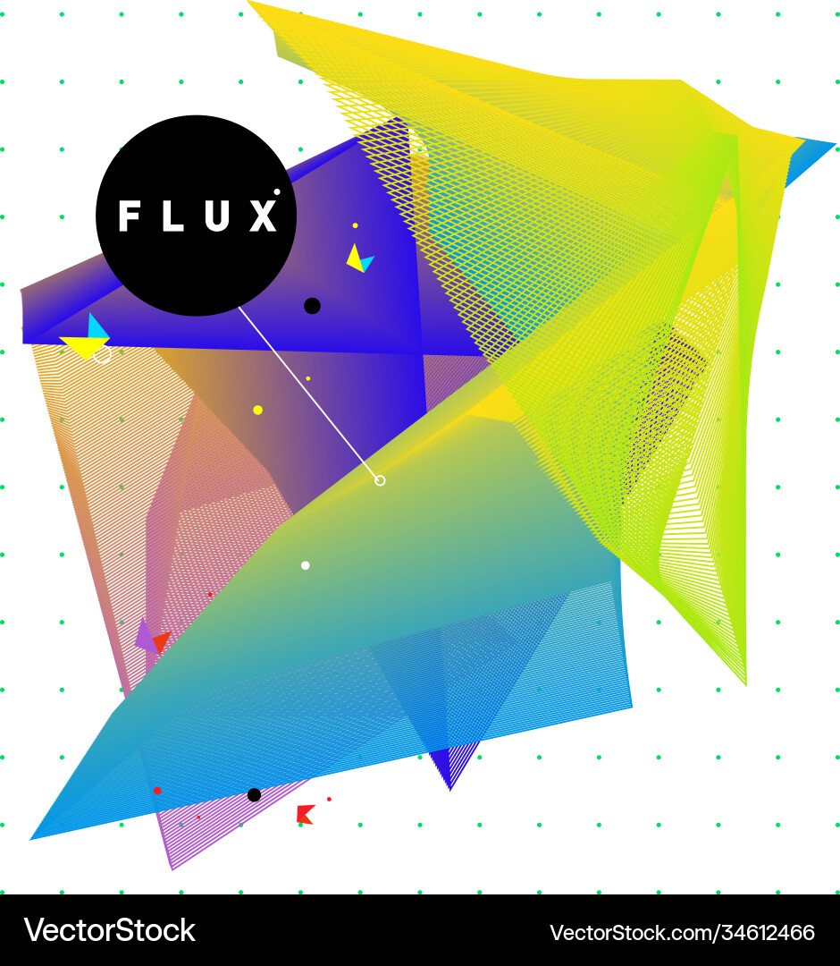 3d colorful wave background dynamic flux effect 3d colorful wave background dynamic flux effect Vector Image