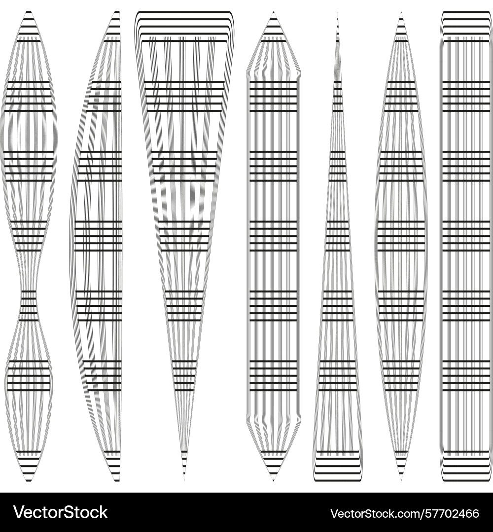 Abstract striped forms geometric pattern optical vector image