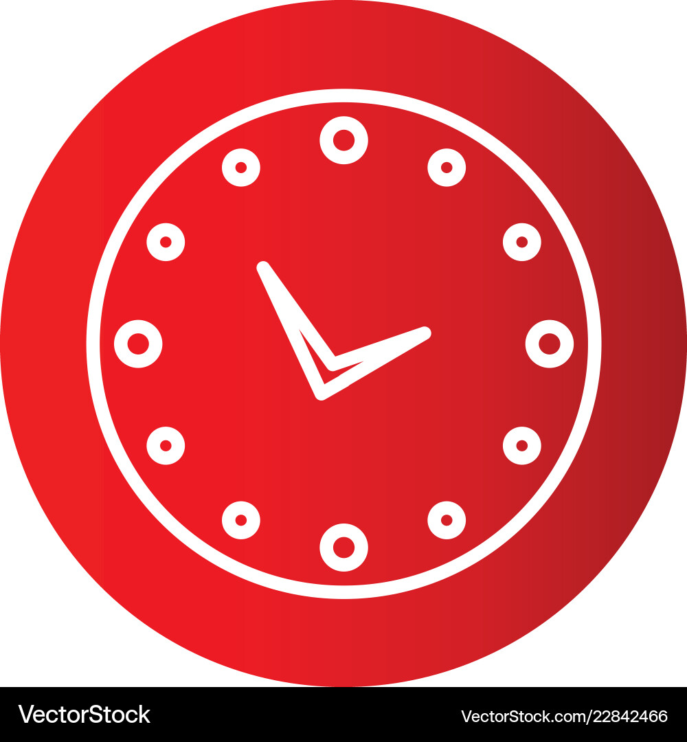 Clock icon in creative design with elements Vector Image