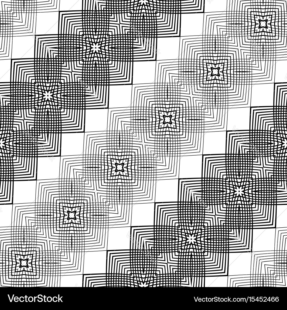 Design seamless monochrome grid pattern Vector Image