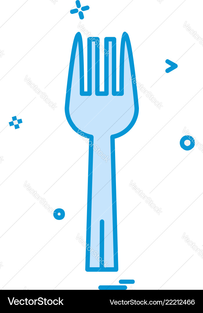 Fork icon design Fork icon design vector image