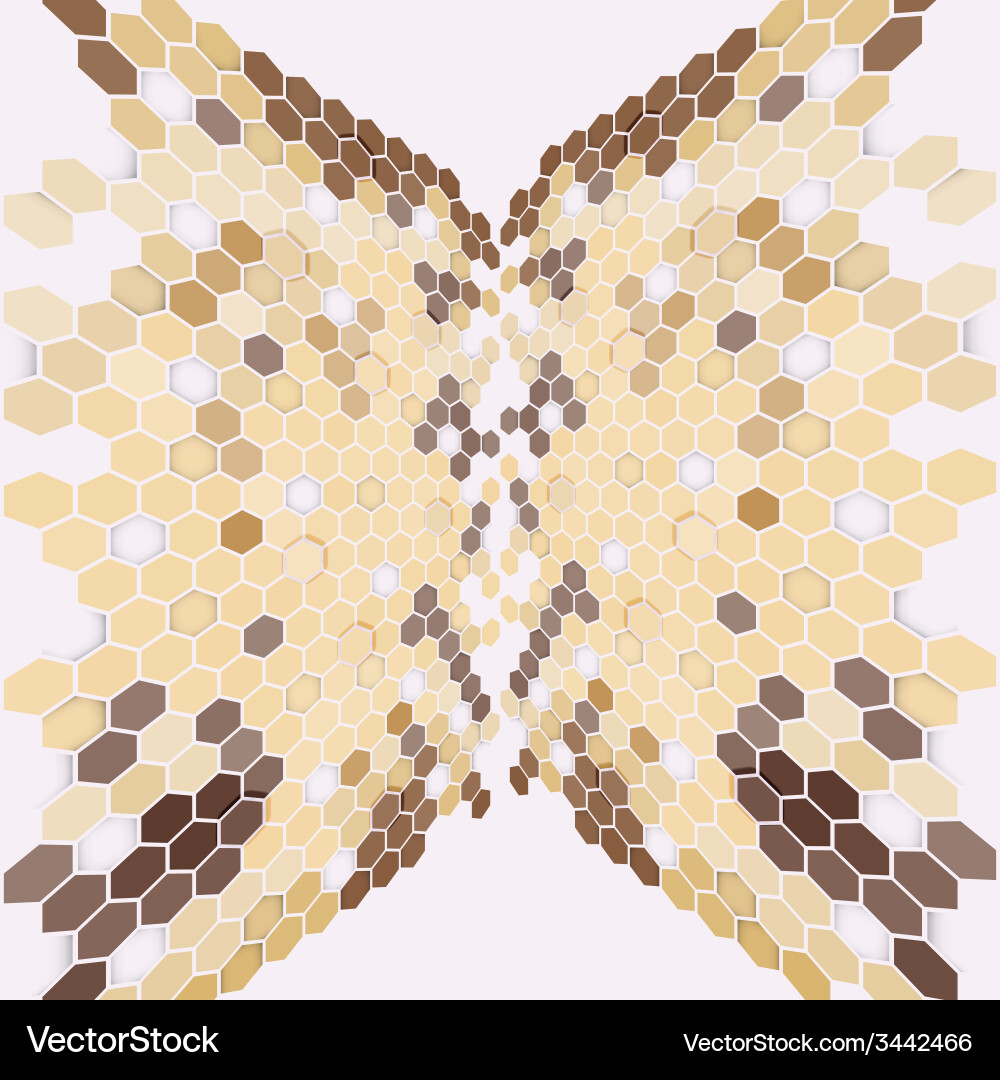 Geometric background abstract hexagonal pattern Vector Image