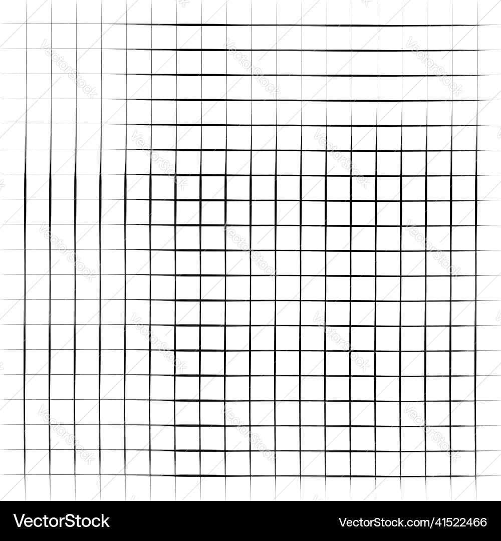 Grid mesh graticule with grungy irregular lines Grid mesh graticule with grungy irregular lines vector image