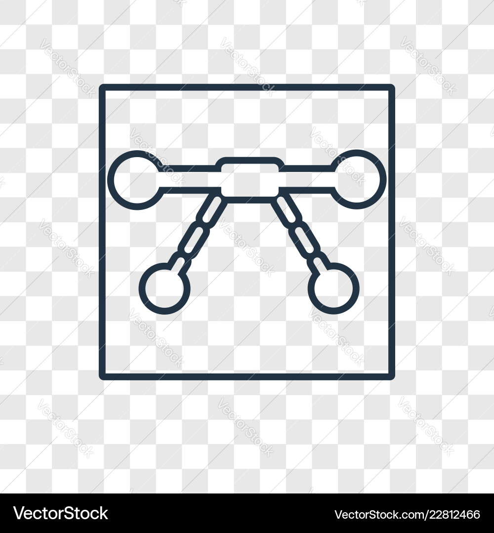 Linear icon isolated on transparent background Linear icon isolated on transparent background vector image
