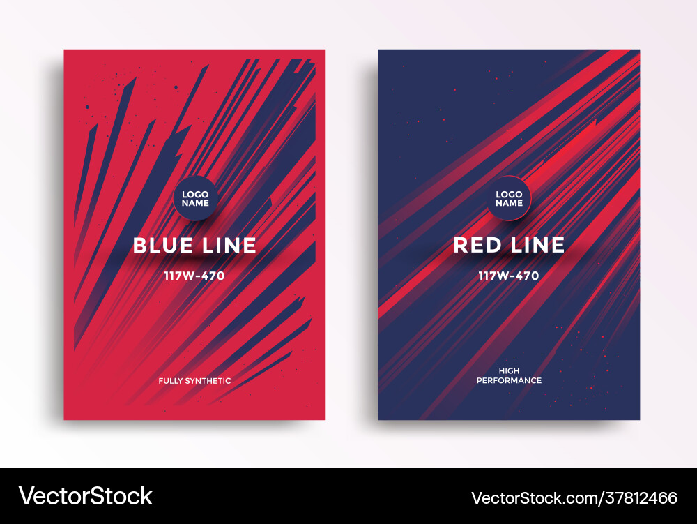 Minimal dynamic covers design with color line Minimal dynamic covers design with color line vector image