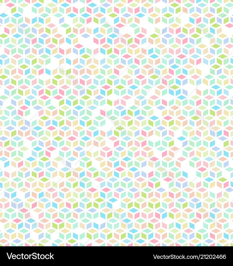 Multicolored Cube Pattern vector image
