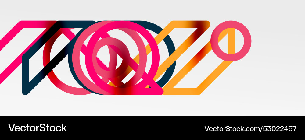 Abstract background - colorful circle lines Abstract background - colorful circle lines Vector Image