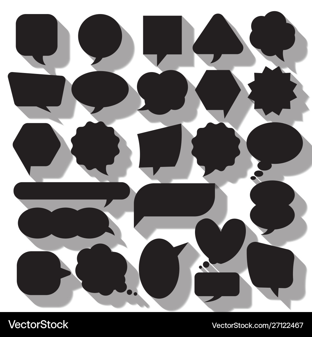 Balloon message collection set for anything design Balloon message collection set for anything design vector image